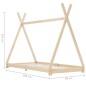 vidaXL Kinder-Bettgestell Massivholz Kiefer 90 x 200 cm vidaXL Kinder-Bettgestell Massivholz Kiefer 90 x 200 cm