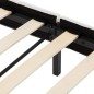vidaXL Bettgestell Grau und Weiß Kunstleder 180 x 200 cm vidaXL Bettgestell Grau und Weiß Kunstleder 180 x 200 cm