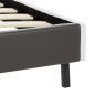 vidaXL Bettgestell Grau und Weiß Kunstleder 180 x 200 cm vidaXL Bettgestell Grau und Weiß Kunstleder 180 x 200 cm