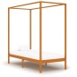 vidaXL Himmelbett-Gestell Honigbraun Massivholz Kiefer 100 x 200 cm vidaXL Himmelbett-Gestell Honigbraun Massivholz Kiefer 100 x 200 cm