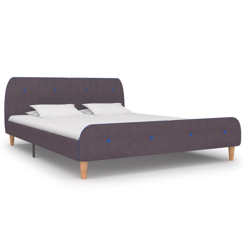 vidaXL Bettrahmen Taupe Stoff 160x200 cm vidaXL Bettrahmen Taupe Stoff 160x200 cm