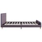 vidaXL Bettrahmen Taupe Stoff 160x200 cm vidaXL Bettrahmen Taupe Stoff 160x200 cm