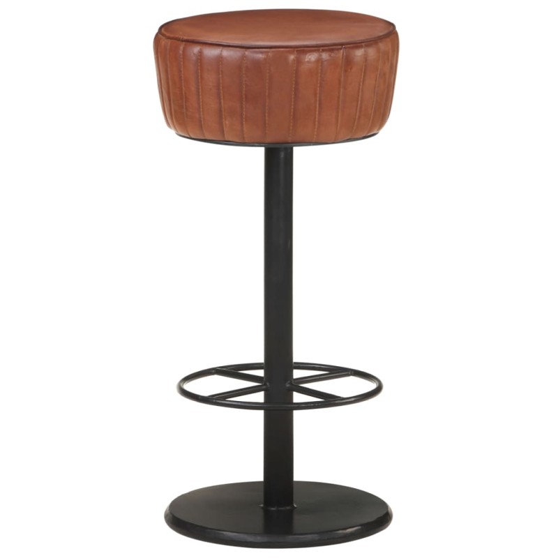 vidaXL Barhocker Braun Echtleder vidaXL Barhocker Braun Echtleder