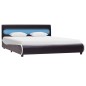 vidaXL Bettgestell mit LED Schwarz Kunstleder 140×200 cm vidaXL Bettgestell mit LED Schwarz Kunstleder 140×200 cm