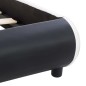 vidaXL Bettgestell mit LED Schwarz Kunstleder 140×200 cm vidaXL Bettgestell mit LED Schwarz Kunstleder 140×200 cm