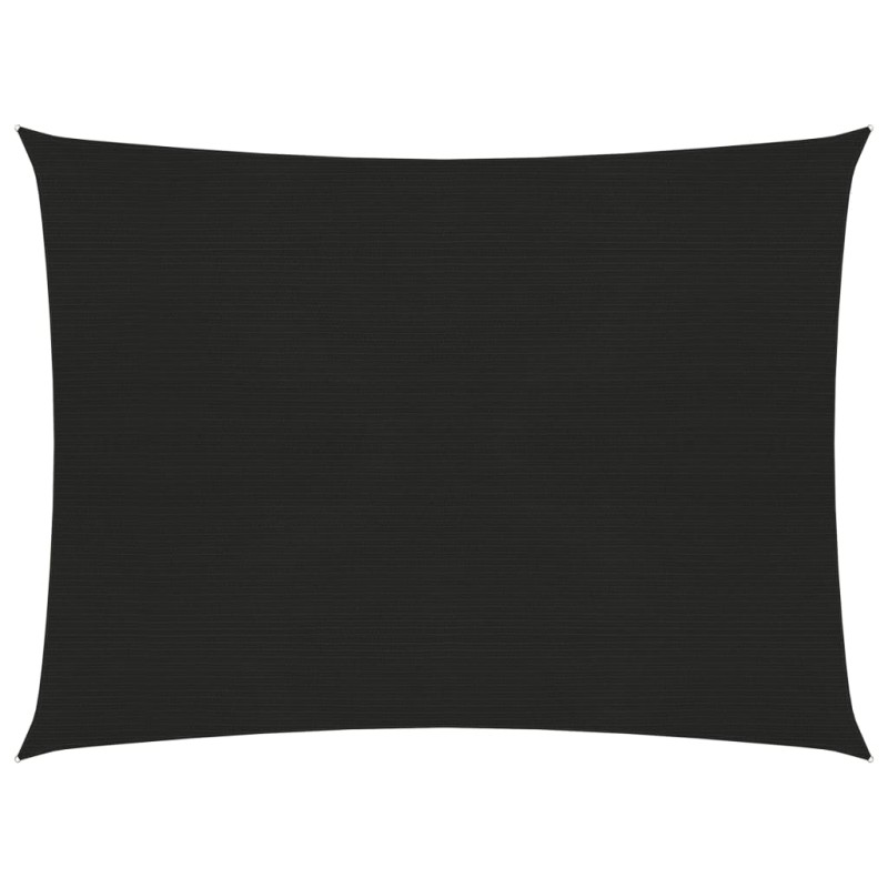 vidaXL Sonnensegel 160 g/m² Schwarz 3,5x4,5 m HDPE vidaXL Sonnensegel 160 g/m² Schwarz 3,5x4,5 m HDPE