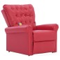 vidaXL Massagesessel Rot Kunstleder vidaXL Massagesessel Rot Kunstleder