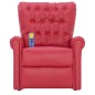 vidaXL Massagesessel Rot Kunstleder vidaXL Massagesessel Rot Kunstleder
