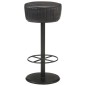 vidaXL Barhocker Schwarz Echtleder vidaXL Barhocker Schwarz Echtleder