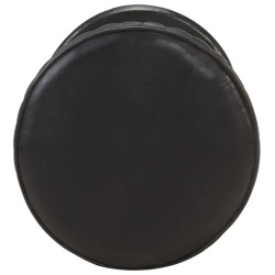 vidaXL Barhocker Schwarz Echtleder