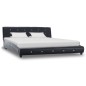 vidaXL Bett Schwarz Kunstleder 160x200 cm vidaXL Bett Schwarz Kunstleder 160x200 cm