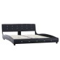 vidaXL Bett Schwarz Kunstleder 160x200 cm vidaXL Bett Schwarz Kunstleder 160x200 cm