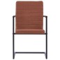 vidaXL Freischwinger 2 Stk. Braun Kunstleder vidaXL Freischwinger 2 Stk. Braun Kunstleder