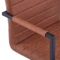 vidaXL Freischwinger 2 Stk. Braun Kunstleder vidaXL Freischwinger 2 Stk. Braun Kunstleder