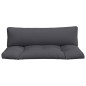 Palettenkissen 2-tlg. Grau Stoff Palettenkissen 2-tlg. Grau Stoff