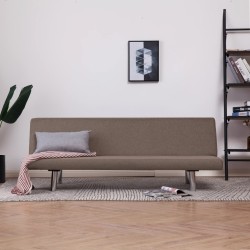 vidaXL Schlafsofa Taupe Polyester