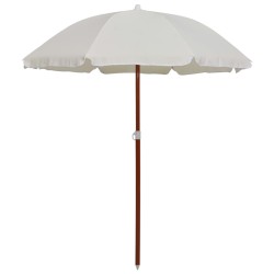 vidaXL Sonnenschirm mit Stahlmast 180 cm Sandfarben