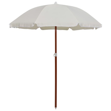 vidaXL Sonnenschirm mit Stahlmast 180 cm Sandfarben