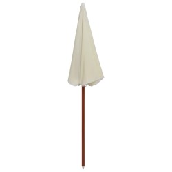 vidaXL Sonnenschirm mit Stahlmast 180 cm Sandfarben