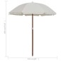 vidaXL Sonnenschirm mit Stahlmast 180 cm Sandfarben vidaXL Sonnenschirm mit Stahlmast 180 cm Sandfarben