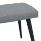 vidaXL Relaxsessel mit Hocker Hellgrau Stoff vidaXL Relaxsessel mit Hocker Hellgrau Stoff