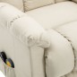 vidaXL Massagesessel mit Aufstehhilfe Creme Stoff vidaXL Massagesessel mit Aufstehhilfe Creme Stoff