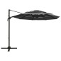 vidaXL Sonnenschirm mit Aluminium-Mast 4-lagig Anthrazit 3x3 m vidaXL Sonnenschirm mit Aluminium-Mast 4-lagig Anthrazit 3x3 m