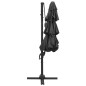 vidaXL Sonnenschirm mit Aluminium-Mast 4-lagig Anthrazit 3x3 m vidaXL Sonnenschirm mit Aluminium-Mast 4-lagig Anthrazit 3x3 m