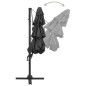 vidaXL Sonnenschirm mit Aluminium-Mast 4-lagig Anthrazit 3x3 m vidaXL Sonnenschirm mit Aluminium-Mast 4-lagig Anthrazit 3x3 m