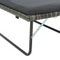 vidaXL 2-tlg. Garten-Lounge-Set mit Auflagen Poly Rattan Grau vidaXL 2-tlg. Garten-Lounge-Set mit Auflagen Poly Rattan Grau