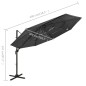 vidaXL Sonnenschirm mit Aluminium-Mast 4-lagig Anthrazit 3x3 m vidaXL Sonnenschirm mit Aluminium-Mast 4-lagig Anthrazit 3x3 m