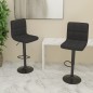 vidaXL Barhocker 2 Stk. Schwarz Stoff vidaXL Barhocker 2 Stk. Schwarz Stoff