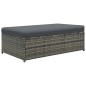 vidaXL 2-tlg. Garten-Lounge-Set mit Auflagen Poly Rattan Grau vidaXL 2-tlg. Garten-Lounge-Set mit Auflagen Poly Rattan Grau