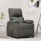 vidaXL Massagesessel Elektrisch Dunkelgrau Stoff vidaXL Massagesessel Elektrisch Dunkelgrau Stoff