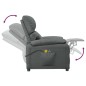vidaXL Massagesessel Elektrisch Dunkelgrau Stoff vidaXL Massagesessel Elektrisch Dunkelgrau Stoff