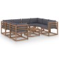 vidaXL 9-tlg. Garten-Lounge-Set mit Kissen in Anthrazit vidaXL 9-tlg. Garten-Lounge-Set mit Kissen in Anthrazit