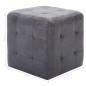 vidaXL Nachttische 2 Stk. Grau 30x30x30 cm Wildleder-Optik vidaXL Nachttische 2 Stk. Grau 30x30x30 cm Wildleder-Optik