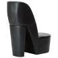 vidaXL Stuhl in Stöckelschuh-Form Schwarz Kunstleder vidaXL Stuhl in Stöckelschuh-Form Schwarz Kunstleder
