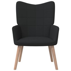 vidaXL Relaxsessel Schwarz Stoff