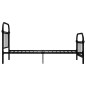 vidaXL Bettgestell Schwarz Metall 100 × 200 cm vidaXL Bettgestell Schwarz Metall 100 × 200 cm