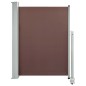 vidaXL Ausziehbare Seitenmarkise 100x300 cm Braun vidaXL Ausziehbare Seitenmarkise 100x300 cm Braun