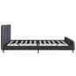 vidaXL Bettgestell Dunkelgrau Stoff 160 × 200 cm vidaXL Bettgestell Dunkelgrau Stoff 160 × 200 cm