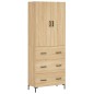 Highboard Sonoma-Eiche 69,5x34x180 cm Holzwerkstoff Highboard Sonoma-Eiche 69,5x34x180 cm Holzwerkstoff