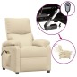 vidaXL Massagesessel Elektrisch Creme Stoff vidaXL Massagesessel Elektrisch Creme Stoff