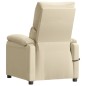 vidaXL Massagesessel Elektrisch Creme Stoff vidaXL Massagesessel Elektrisch Creme Stoff