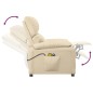 vidaXL Massagesessel Elektrisch Creme Stoff vidaXL Massagesessel Elektrisch Creme Stoff