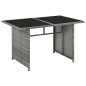 vidaXL 10-tlg. Garten-Lounge-Set mit Auflagen Poly Rattan Grau vidaXL 10-tlg. Garten-Lounge-Set mit Auflagen Poly Rattan Grau