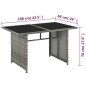 vidaXL 10-tlg. Garten-Lounge-Set mit Auflagen Poly Rattan Grau vidaXL 10-tlg. Garten-Lounge-Set mit Auflagen Poly Rattan Grau