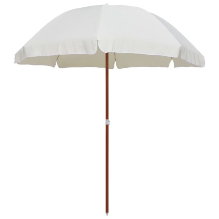 vidaXL Sonnenschirm mit Stahlmast 240 cm Sandfarben