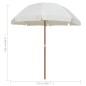 vidaXL Sonnenschirm mit Stahlmast 240 cm Sandfarben vidaXL Sonnenschirm mit Stahlmast 240 cm Sandfarben